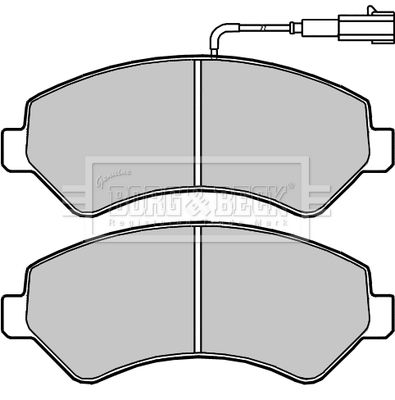 BORG & BECK Комплект тормозных колодок, дисковый тормоз BBP2394